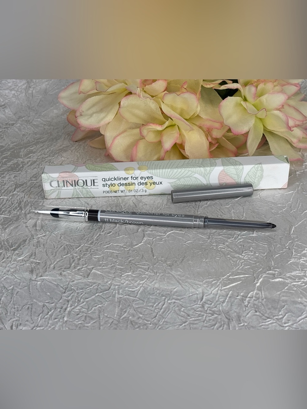 Clinique Quickliner For Eyes Crayon Pencil - 11 Black /Brown - FS NIB